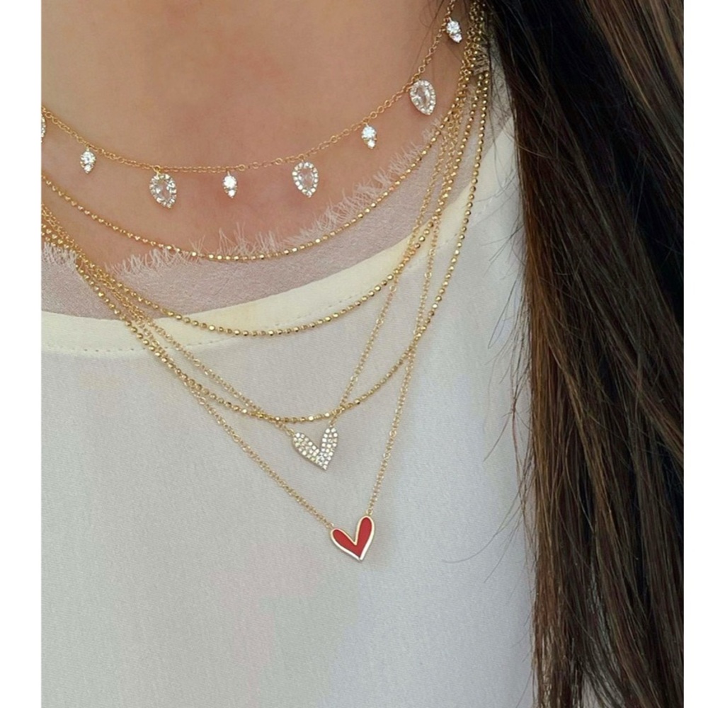 EF Collection X JGoldcrown reversible heart necklace